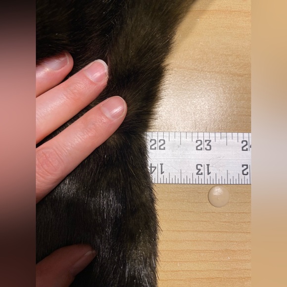 Jones NY Faux Fur Tiered A-Line Sculpted Collar Coat Dark Brown M - Picture 11 of 13